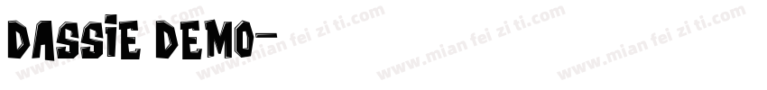 Dassie DEMO字体转换